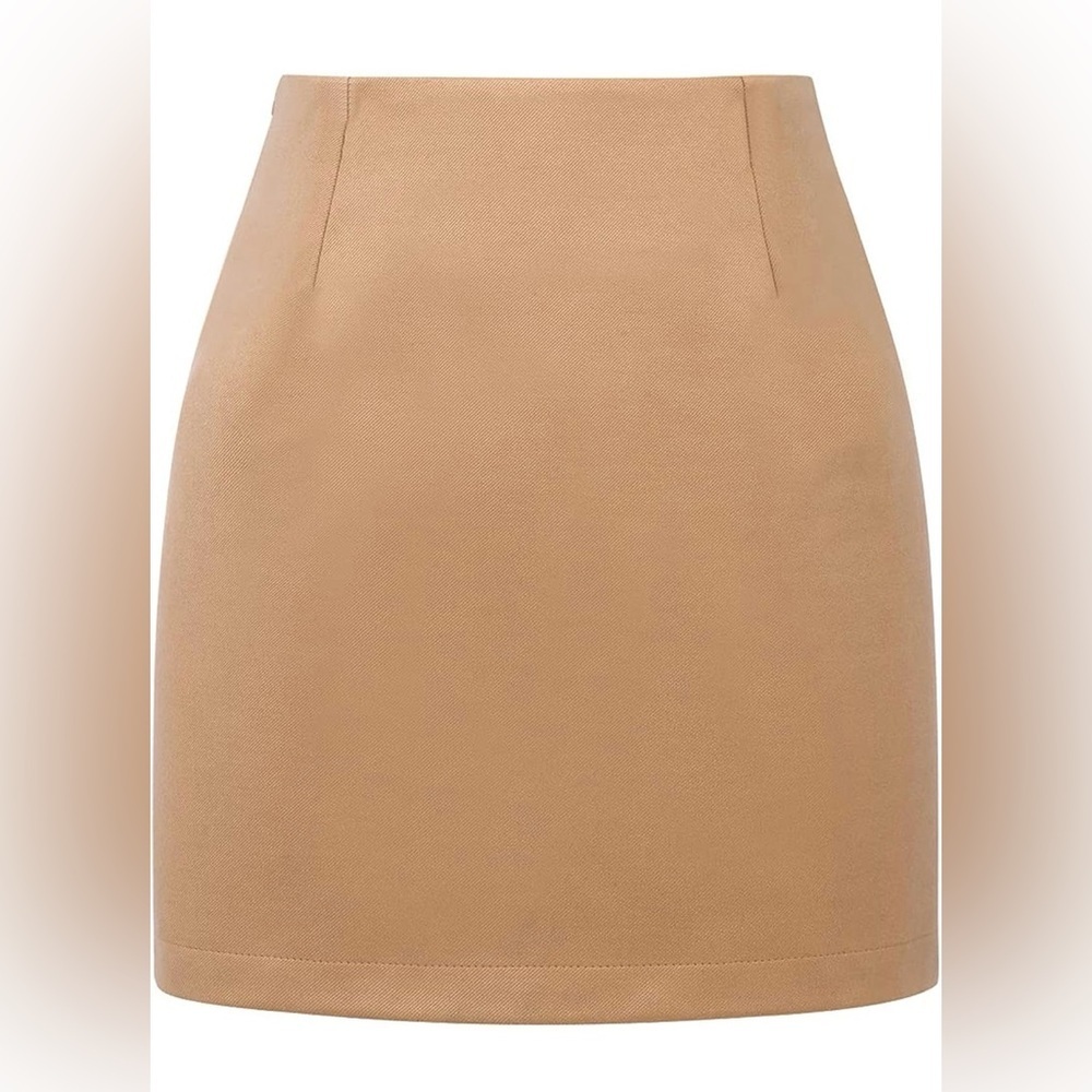IDEALSANXUN Womens High Waist Plaid Skirt Bodycon Pencil Wool Mini Skirt
